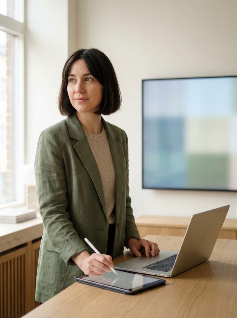 Web design London: modern workspace
